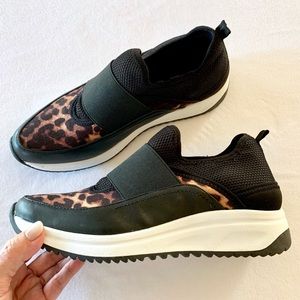 anne klein leopard sneakers